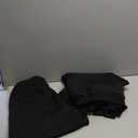 Mens 2 Piece Outfits Crewneck Sweatshirt Geometric Texture Long Sleeve and Joggers Shorts Sweatsuit Sets Tracksuit (Medium, Black)