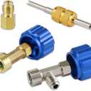 Lichamp Automotive R1234yf Can Tap, R 1234yf Self Sealing Can Tap and Puncture AC Freon Can 1234yf Adapter Fittings, TBN1 (Blue)
