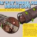 Cat Tunnel Mesh Play House – Collapsible Cat Tunnel 48x14” – Breathable Indoor/Outdoor Cat Hideout – Connects with Cat Tent Cube + Bonus Snarky Cat™ Digital Pack