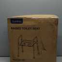 Toilet Seat Riser for Seniors, Raised Toilet Seat with Handles, Adjustable Height & Width, 400lb Handicap Elevated Toilet Seat, Fit Any Toilet