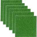 VERDIGRASS Artificial Grass Mat 12x12 Inch,Fake Grass Turf Patch,Synthetic Grass Indoor Outdoor,Patio Grass Tiles Realistic Grass Rug with Drainage Hole for Table Decoration