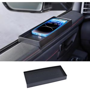 Drivers Side Window Tray Compatible with 2022-2024 2025 2026 Toyota Tundra and 2023-2026 Toyota Sequoia Accessories Door Extra Storage Organizer for Phone/Keys/Cards (Only for Driver Side)