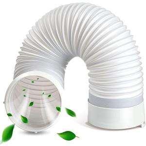 TL1854 5" Diameter Portable Air Conditioner Exhaust Hose Kit Compatible with Delonghi PACA140E PACC100EL PACC100 PACA110 PACCT90, 44" length Exhaust Outlet Hose Tube Include TL2667 Hose Connection