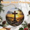 Christmas Ornament, Christian Cross Ornaments, Xmas Decor, Christmas Tree Ornaments, Xmas Decorations for Tree, Holiday Ornament, Cross Gift, Christian Gift, Religious Spiritual Gifts