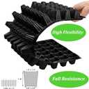 10-Pack Seed Starter Kit,72 Cell Seedling Tray Cell Seed Trays for Flat Trays Germination,Plastic Tray Nursery Pots Mini Propagator Plant Grow Kit Plug Tray Starting Trays for Seedling Germination