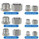 72PCS ORFS Flat Face Seal Cap and Plug Kit, Hydraulic Flat Face Fittings For Hose, 36PCS O-Ring Replacement
