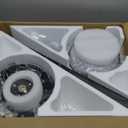 Asyko Ceiling Fans with Lights,46" Low Profile Ceiling Fan with Light and Remote Control,Flush Mount, Reversible, Dimmable, Noiseless, Black Ceiling Fan for Bedroom