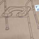 HOMLAND Raised Toilet Seat with Handles, Toilet Seat Riser for Seniors with Adjustable Height & Width, FSA/HSA Eligible 400lb Handicap Elevated Toilet Seat for Elderly, Pregnant, Fit Any Toilet (Grey)