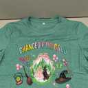 T-BANGELY Musical Shirt Women Witch T Shirt Changed for Good Tee Musical Movie Graphic Shirt Magical Kingdom Short Sleeve Tops, S, Green
