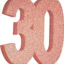 30th Birthday Decorations for Women,30th Anniversary Decorations,Rose Gold Glitter 30th Birthday Party Centerpieces for Table Decorations,30 Table Topper Decor