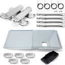 Replacement Parts for Nexgrill 720-0830X, Drip Pan Grease Tray Grill Burners Igniters Flame Tamers Kit Replacement for Nexgrill 4 Burner 720-0830X Gas Grill