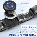 AirTag Dog Collar, Waterproof Air Tag Dog Collar Holder, Reflective, Ultra-Durable, Comfortable Padded, Heavy Duty Dog Collars for Small Medium Large Dogs-Black-S