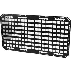 Molle Panel for Truck, Aluminum Alloy Aluminum molle Panel with L Track Mounting, Multiple Holes for Hanging Tools, Compatible with Sedans SUVs Pickups Trucks
