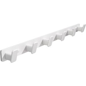 Coat Hook Wall Rack Hanger - White Coat Rack with 6 Hooks Wall Hooks for Hanging Hat Key Bag Towel Wall Mount Coat Holder