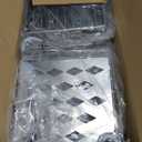 SElRIONE Corner Shower Caddy Tension Pole, Quick Setup, Rust-Free Bathroom Shower Organizer Corner for Bathtub Shampoo Storage, 4-Tier Adjustable Shelf, Drill Free, Fits 34 to 116 Inch Height (Silver)