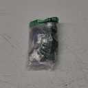 AAGUT 2" Swivel Stem Casters with Locking Brake Threaded 1/4" - 20 x 1 for Furniture and Shelves, Black Replacement Castors, Pack of 4