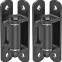 Insaga Heavy Duty Gate Hinge with Bearing, 6.7'' Weld On or Bolt On Hinge, 6mm Thick Carbon Steel 1100lb Capacity 90 /180 Smooth Opening for Metal/Wood Gates (Bolt Hinge Powder coated-90-2 Pack)