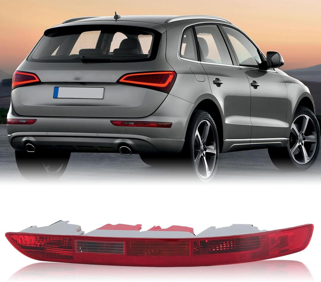 Rear Bumper Tail Light Lamp for Audi Q5 2009-2015 Rear Bumper Reflector Lower Tail Lights Replace 8R0945096 Passenger Side (Right)