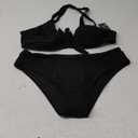 Blooming Jelly Women 2 Piece Bikini Set Sexy Mesh Swimsuit Push Up Bathing Suit Cheeky Swim Suits Swimwear 2025(XL,Black)