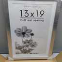 Americanflat 13x19 Poster Frame - Matted to 11x17 - Silver