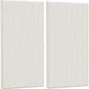 JISUO 48" x 24"x 1.6" Fabric Acoustic Wall Panels, 4 Pack Self Adhesive Sound Absorbing Panel for Office, Home Theater, Recording Studio Acoustical Treatments, Fiberglass Acoustic Tiles, White