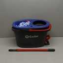 O-Cedar EasyWring Microfiber Spin Mop, Bucket Floor Cleaning System, Red, Gray, Standard