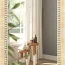 ULIKE Rattan Mirror for Bathroom, 22x30 Inch Rectangle Rustic Farmhouse Wall Decor with Handmade Wicker Frame, Boho Mirror for Nursery Bedroom Living Room Entryway (Rectangular)