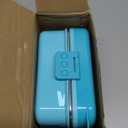 Freshmage 34.7 Oz Stainless Steel Double-Layer Bento Box Container with 3 Compartments, Large Capacity Leakproof and BPA Free Bento Lunch Box, Durable,Drop-Proof, Dishwasher Safe, Blue