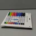 U Brands Fine Tip Dry Erase Markers with Eraser, Low Odor Whiteboard Markers Fine Tip, Assorted Bright Colors, Set of 10