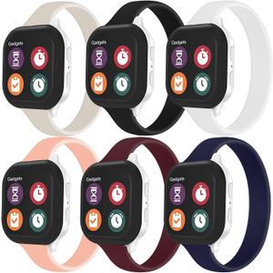 Solo Loop Slim Band Compatible with Apple Watch Bands 38mm 40mm 41mm 42mm 44mm 45mm 46mm, Stretchy Silicone Elastic Women Sport Thin Strap for iWatch Series 11 10 SE 9 8 7 6 5 4 3 2 1