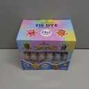 12 Colors Tie Dye Kit, Tie Dye Set for Kids, Pre-Filled Tye Dye Bottles, Non Toxic Permanent Fabric Dye Art Set, Easy DIY Fabric Art - Create Fun