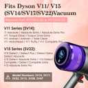 3 Pack V11 Filters Replacement for Dyson, Vacuum Filters Replacement Compatible with Dyson V11 Animal Torque Drive Complete V15 Detect Cordless Vacuum, Replace Part # 970013-02