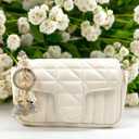2 x Rhinestone Bag Charm Keychain for Women, Purse & Handbag Accessory