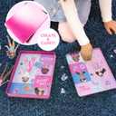 Barbie D.I.Y. Magnetic Play Set, 75 Pieces, 3 Magnetic Dolls, Crafts for Kids Ages 4-8, 4 Year Old Girl Birthday Gifts, Girl Toys, Cute Travel Toy, Fun Airplane Activities, Pretend Play for Girls