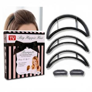 5 Pcs Bump It Hair Accessory Invisible Fluffy Hair Pad Set Fluffy Styling Tool for Women and Girl Instant Hairs Lift Volumizing Accessories for Ponytails Bumps Fluffys Hairdressing Tools(Black)