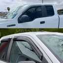Window Visors Rain Guards for 15-24 Ford F-150 Extended Cab, for 17-24 Ford F-150 Raptor F-250 F-350 F-450, 17-22 F-550 SD Super Cab Side Window Deflectors Vent Visor Sun Shade