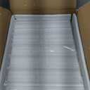 Relx 12 Pack Acrylic Sign Holder 8.5 x 11, Vertical T Shape Plastic Sign Holder with Base, Double-Sided Clear Tabletop Plexiglass Flyer Stands for Restaurant Office Store Home Picture Frame Display