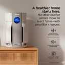 Shark BreatheClear Smart Air Purifier, HP162, Dove | For Living Room, Bedroom, Kitchen, Motion Sensing, HEPA-Exceeding in All Modes, No Filter Changes up to 6 Years, 750 sq. ft