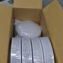 NOCCUR 200PCS Silver Plastic Plates Disposable for 100 Guests - Include 100 Dinner / 100 Dessert Plates Heavy Duty - Ideal for Party/Wedding/New Year