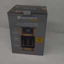 West Bend Timeless 12-Cup Programmable Coffee Maker with Brew Strength Selector for Hot and Iced Coffee, Includes 1-4 Cup Brew Option and Permanent Filter (Blue/Gold)