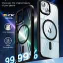 SUCGLES for iPhone 15 Case with MagSafe [Ultra Strong Magnetic] [12FT Military Drop Protection] [Shockproof Bumper] Slim Thin Mag Safe Phone Cover 6.1" for Apple iPhone15 (Black)