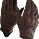 Harssidanzar Mens Winter Warm Leather Motorcycle Gloves with Touchscreen GM041US