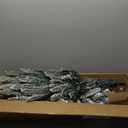 7Ft Snow Flocked Artificial Christmas Tree, Hinged Slim Pine Tree with Pine Cones, 1108 Branch Tips, Sturdy Metal Stand, Xmas Full Fake Tree for Home, Office, Party Indoor Decoration