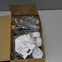 Syhood 8 Pcs Christmas Village Set, 5 LED Lighted Wooden Houses and 3 Frosted Trees Christmas Decorations Indoor Scenes Farmhouse Rustic Decor for Tabletop Mantel Xmas Holiday Decor