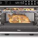 Ninja Air Fryer & Toaster Oven Combo | 10-in-1 Foodi XL Pro Air Fry Countertop Oven | Fit a 5-lb Chicken & Sheet Pan of Vegetables | Bake, Dehydrate, Toast & More |1800 Watts | Stainless Steel | DT201