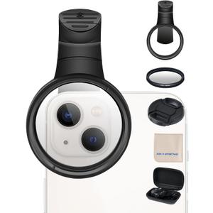 52mm CPL Filter for Phone,Compatible for iPhone 15 14 13 12 11,Motorola,Google Pixel and Other Smart Phones (Black)