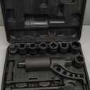 VEVOR Torque Multiplier, 1 Inch Drive Lug Nut Wrench/Multiplier Heavy Duty Torque Multiplier Wrench Set, 1:64 6,800N.m Lug Nut Remover, Includes 8 Sockets (24-38mm) and Storage Case