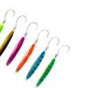 Palomar Fishing Surface Cast Jigs Crankbait 6-Packs - Next-Gen Casting Fast Jerkbait Ocean Lure | Owner Ring | MUSTAD Carbon Steel Treble Hook | Graphene Paint |Choose Color and Weight (100 grams/3.5 oz, 6-pack 2.0 Variety)