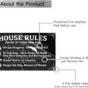 2 x 4-in-1 Funny Metal Sign for Porch  No Soliciting, Private Property, On Camera, Beware of Owner  Durable Weatherproof Aluminum Plaque for House Door or Yard, 712 Inch