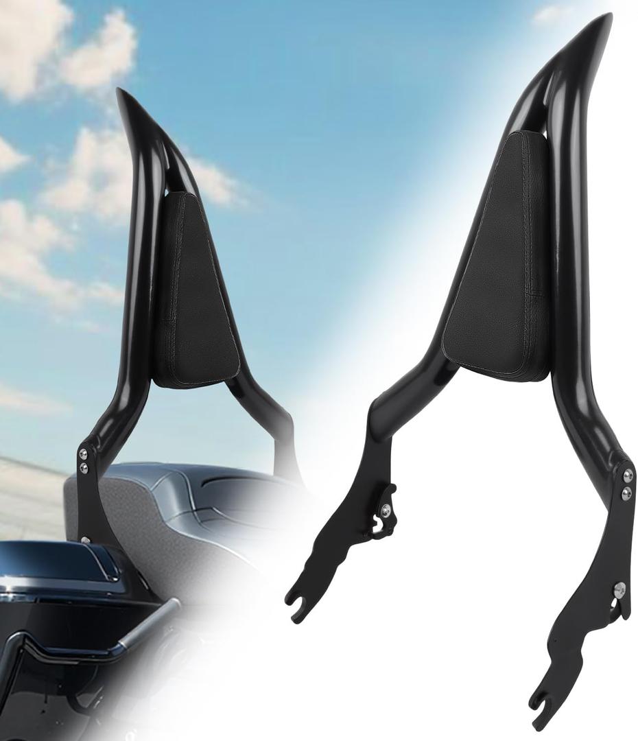 2009-2025 Sissy Bar for Harley Davidson Touring, 22'' Detachable Rear Passenger Backrest for Road King, Road Glide, Street Glide, Ultra Limited, Electra Glide, CVO, Ultra Classic Electra Glide